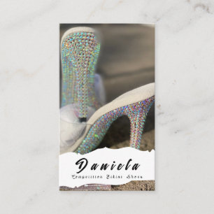 Carte De Visite Crystal Bikini Fitness Competition Chaussures Femm