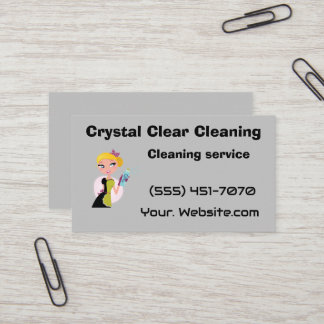 Carte De Visite Crystal clear cleaning