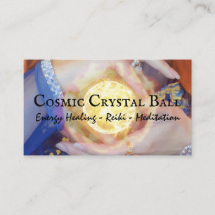Carte De Visite Crystal Energy Healing Reiki Magique Sun Ball