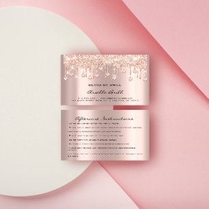 Carte De Visite Crystals Drivers Rose Spark Bling Aftercare