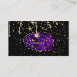 Carte De Visite *~* Crystals Moon Stars Cosmos Astrologie