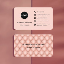 Cube en métal doré rose Hexagone Luxe Logo