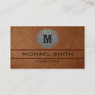 Carte De Visite Cuir Brown