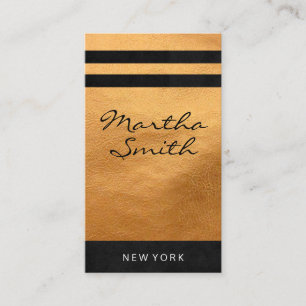 Carte De Visite Cuir Chic Faux Executive II