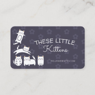 Carte De Visite Cuisine adorable Kitty Cat Services de soins aux a