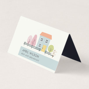 CARTE DE VISITE CUISINE BLUE BLUSH GARDEN MAISON SÉJOUR BED & BRE