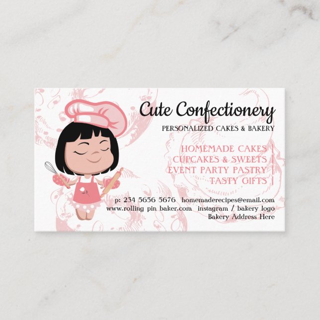 Carte De Visite Cuisine boulangerie Cuisine recettes Chef (Devant)