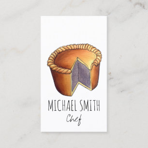 Carte De Visite Cuisine britannique Pâtisserie savoureuse Pâtisser