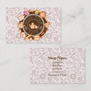 Carte De Visite Cuisine Brown