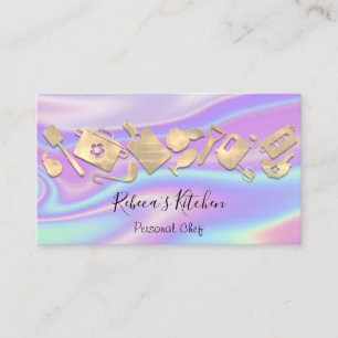 Carte De Visite Cuisine Chef Restaurant Logo de restauration Holog