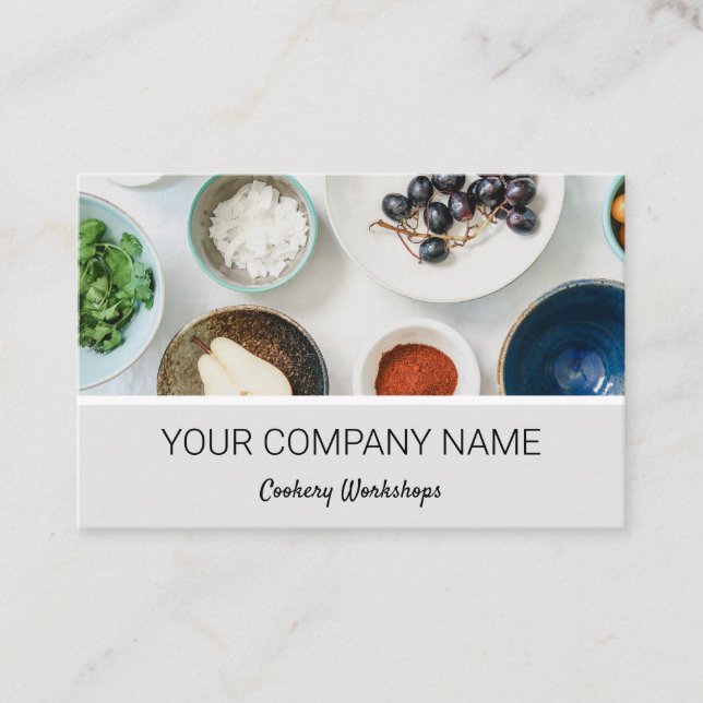 Carte De Visite Cuisine Chef Restauration (Devant)