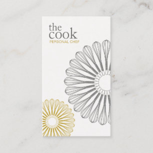 Carte De Visite Cuisine Chef Whisk, Cuinier