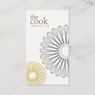 Carte De Visite Cuisine Chef Whisk, Cuinier