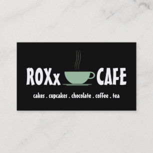 Carte De Visite Cuisine Coffee Thé Shop Cake Cupcakes
