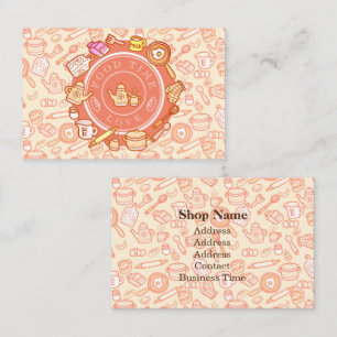 Carte De Visite Cuisine Cuisine Orange