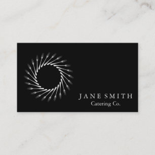 Carte De Visite Cuisine Fleur Whisk pour boulangerie, Restauration
