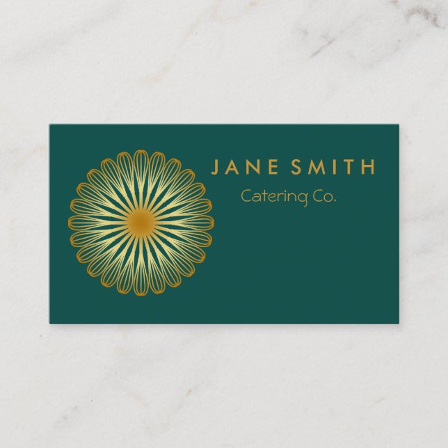 Carte De Visite Cuisine Fleur Whisk pour boulangerie, Restauration (Devant)