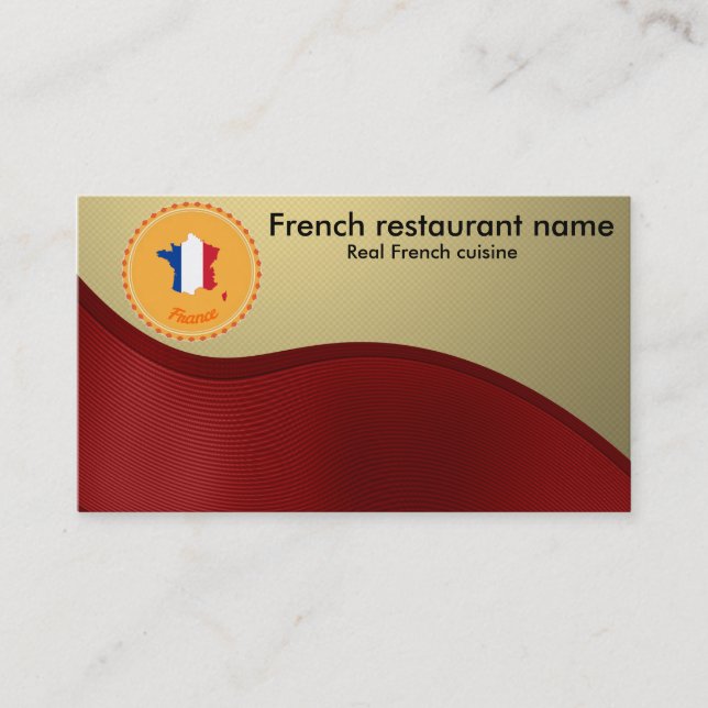 Carte De Visite Cuisine française (Devant)