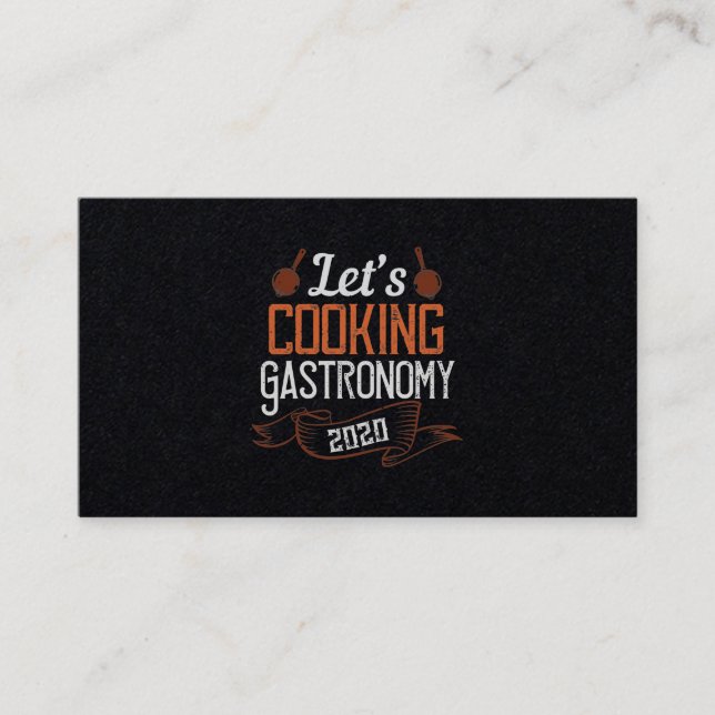 Carte De Visite Cuisine Gastronomie 2022 (Devant)