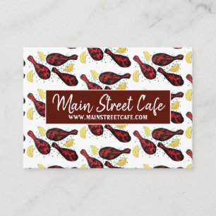 Carte De Visite Cuisine indienne Tandoor Restaurant Chef