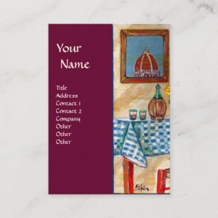CARTE DE VISITE CUISINE ITALIENNE À FLORENCE
