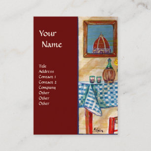 CARTE DE VISITE CUISINE ITALIENNE À FLORENCE