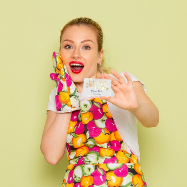 Carte De Visite Cuisine Personnel Chef Restaurant Restauration Gol (Créateur téléchargé)