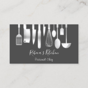 Carte De Visite Cuisine Personnel Chef Restaurant Restauration Mé