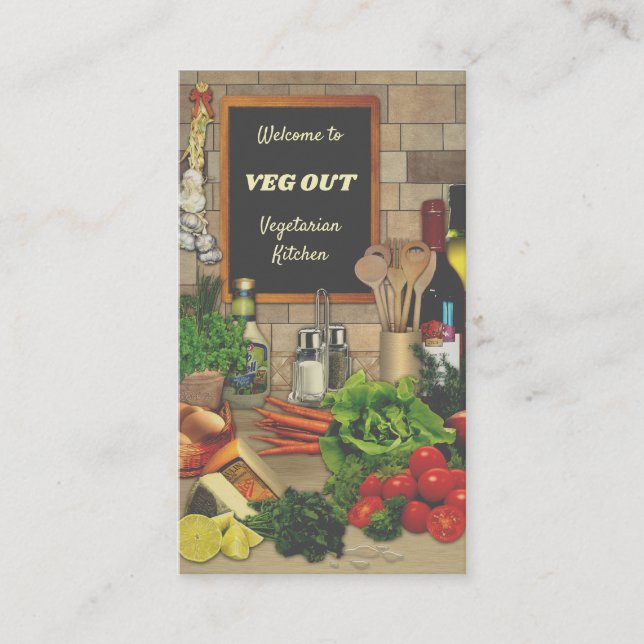 Carte De Visite Cuisine végétarienne (Devant)