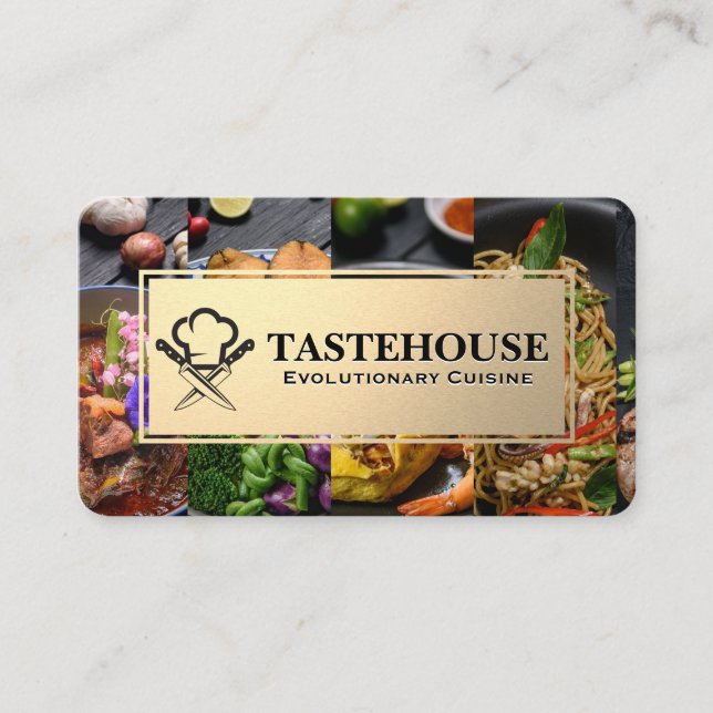 Carte De Visite Cuisines de Grand Restaurant | Traiteur (Devant)