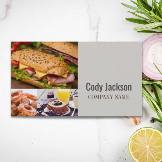 Carte De Visite Cuisinier Dîner Chef Cuisinier Cuisine