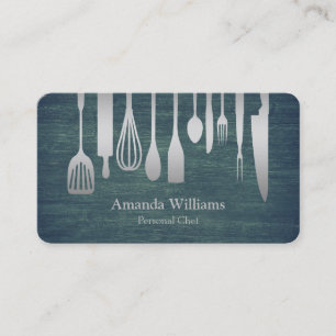 Carte De Visite Cuisinier Personnel Service Traiteur Cuisine Usten