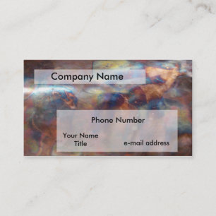 Carte De Visite Cuivre chauffé