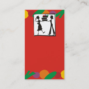 carte de visite culinaire de cours de cuisine de