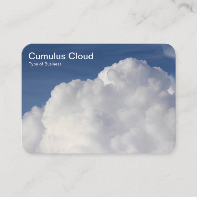 Carte De Visite Cumulus Cloud (Devant)