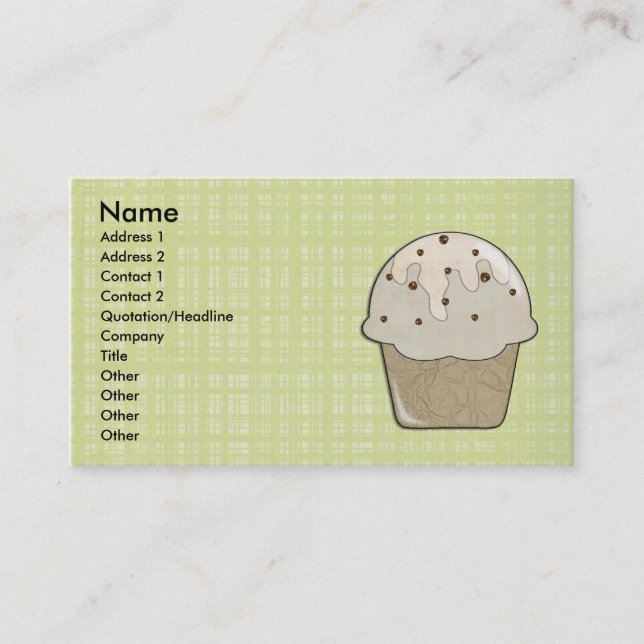 Carte De Visite Cupcake (Devant)