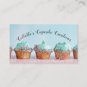 Carte De Visite Cupcake Baker Pâtisserie Chef Restauration