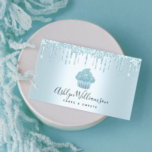 Carte De Visite Cupcake Boulangerie Pâtisserie Chef Parties scinti