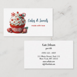 Carte De Visite Cupcake Boulangerie Pâtisserie Chef Restauration