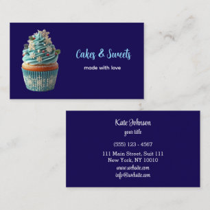 Carte De Visite Cupcake Boulangerie Pâtisserie Chef Restauration
