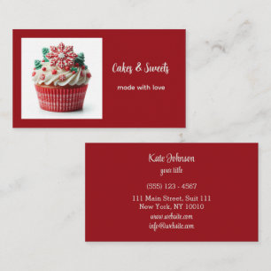 Carte De Visite Cupcake Boulangerie Pâtisserie Chef Restauration