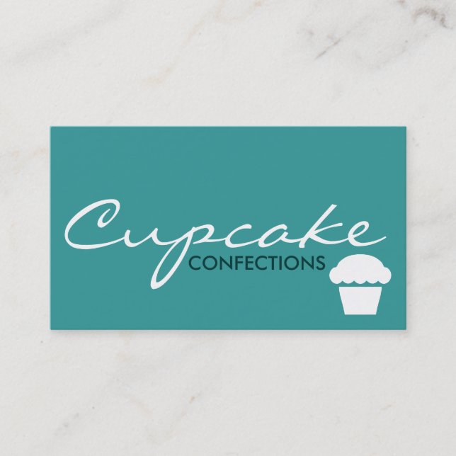 Carte De Visite CUPCAKE confections (couleur personnalisable) (Devant)