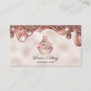 Carte De Visite Cupcake Home Bakery Rustic Vintage