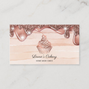 Carte De Visite Cupcake Home Bakery Rustic Vintage