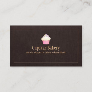 Carte De Visite Cupcake Restauration Boulangerie Pâtisserie Chef