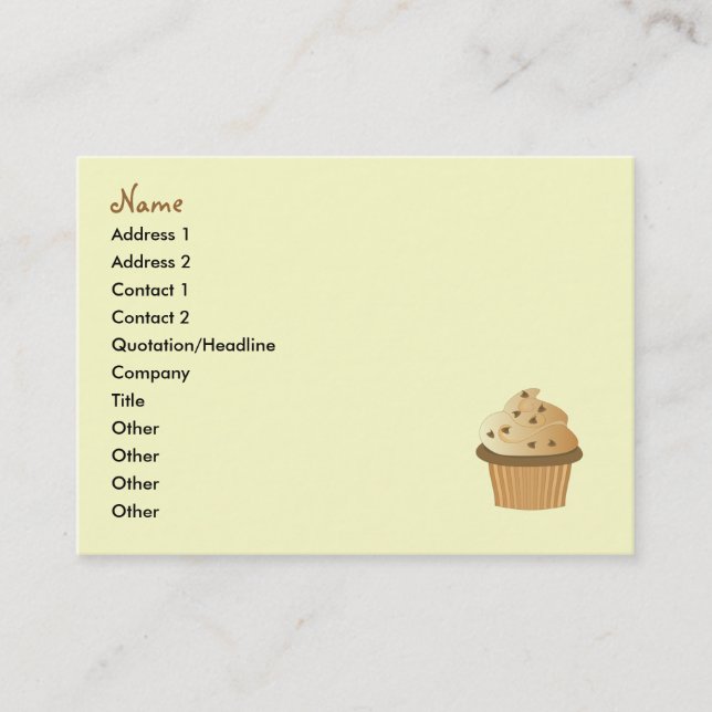 Carte De Visite Cupcakes (Devant)