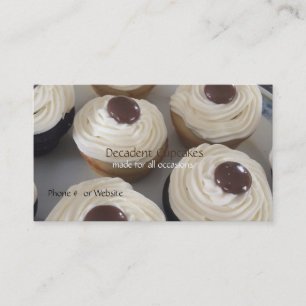 Carte De Visite Cupcakes au glaçage au beurre