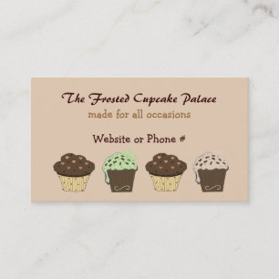 Carte De Visite Cupcakes au mocha et au chocolat