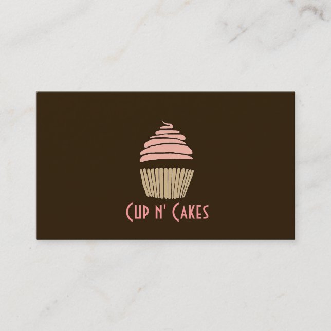 Carte De Visite Cupcakes, Gâteaux, Nourriture, Restauration, Boula (Devant)