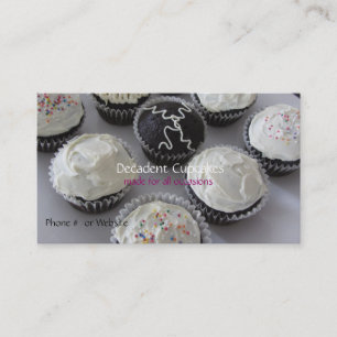 Carte De Visite Cupcakes glacés